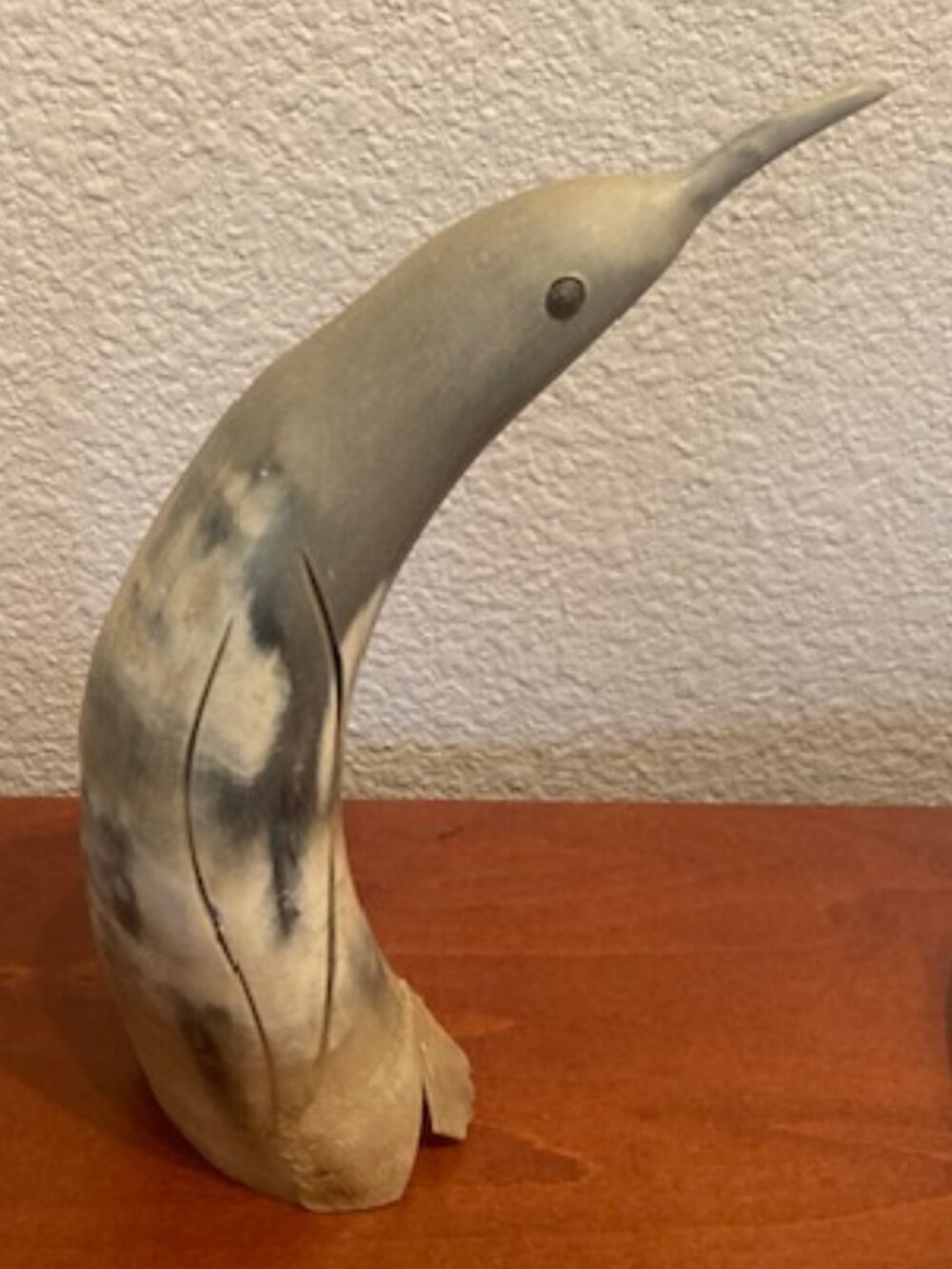 Unique "Artsy" Carved Bull Horn  !!!!